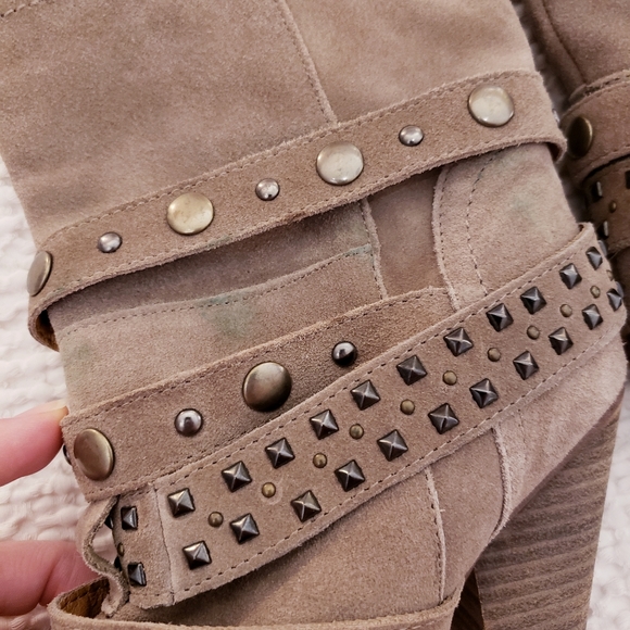 Franco Fortinini Mid-calf Heeled Suede Boots - Picture 9 of 9